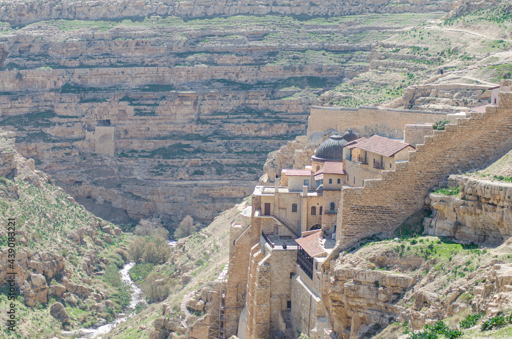 Mar saba Monastery, Greek christian monastery in the desert 