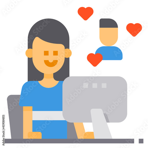 Chat flat icon