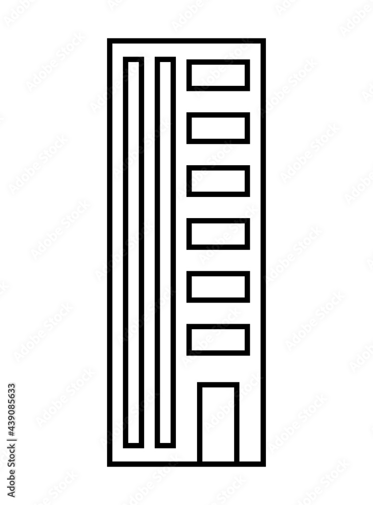 建物のシンプルなベクターアイコン 建物のシンプルなベクターアイコン