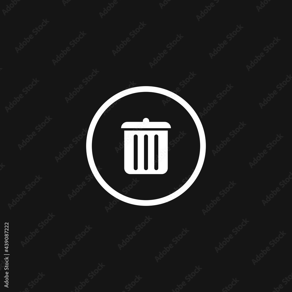 Trash Bin Icon. Vector illustration for graphic design, Web, UI, app. Trash Bin Icon. Vector illustration for graphic design, Web, UI, app.
