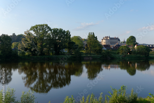 Amboise city and Loire river © hassan bensliman