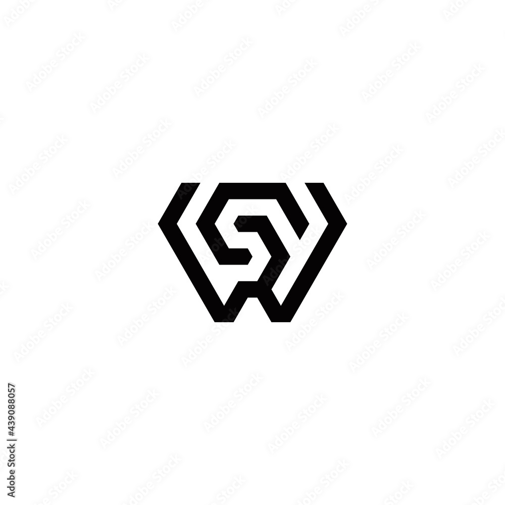 w s ws sw initial logo design vector template w s ws sw initial logo design vector template