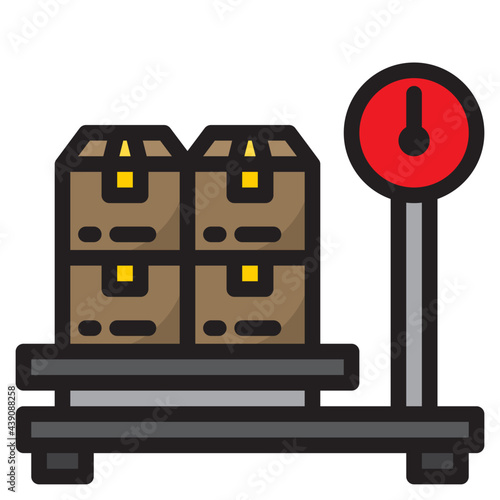 weigh color line style icon