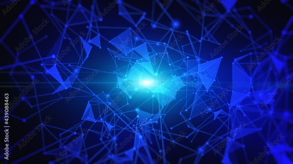 3D rendering technology data network with dots and lines abstract background 3D rendering technology data network with dots and lines abstract background