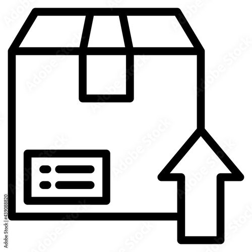 delivery outline style icon