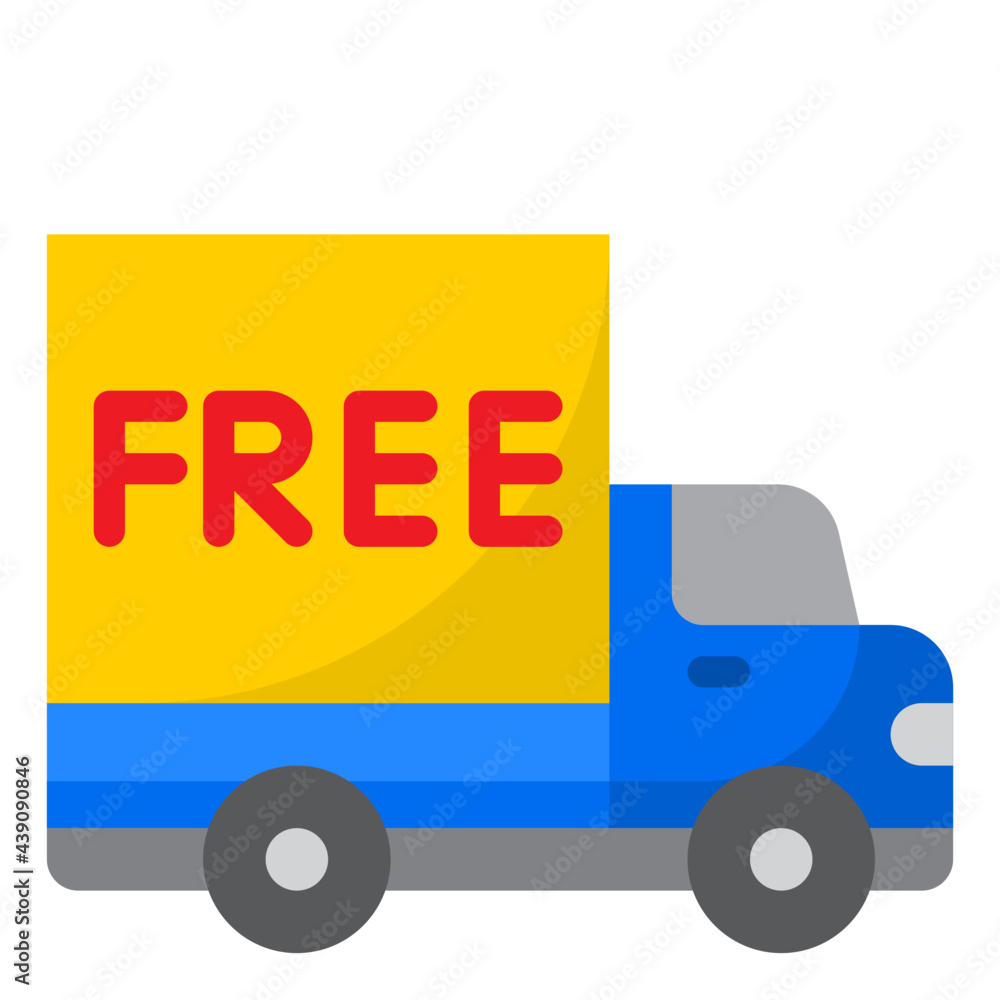 truck flat style icon truck flat style icon