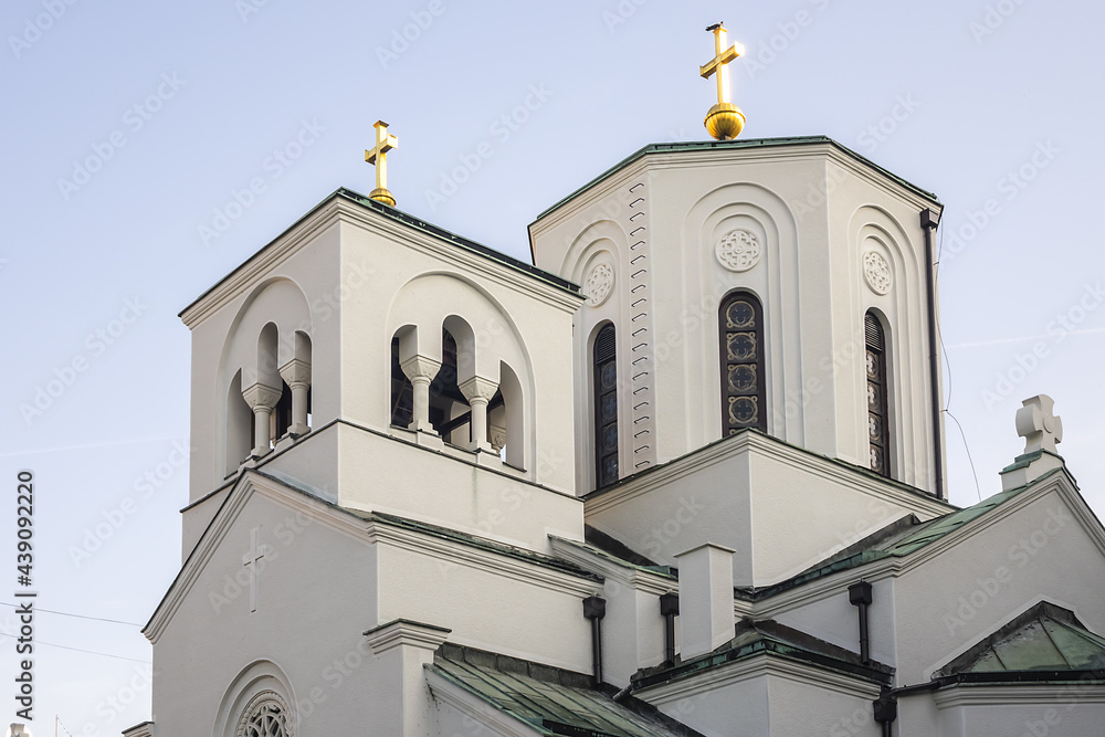 Small Church of Saint Sava close to the Cathedral of Saint Sava in Belgrade. Serbia.