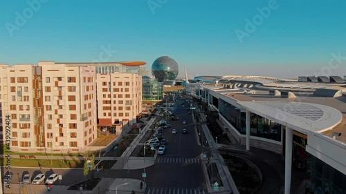 Aerial view of the Expo in Astana, Kazakhstan.
