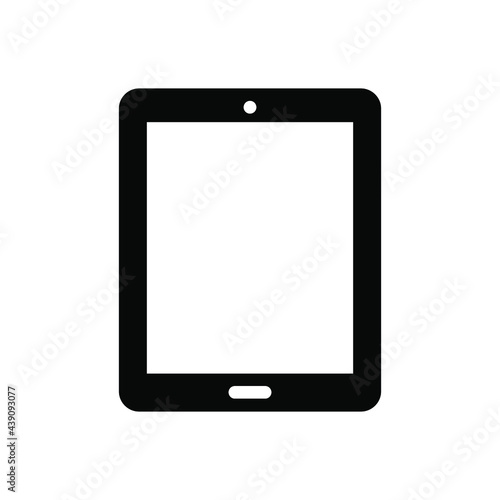 Digital tablet icon vector graphic illustration