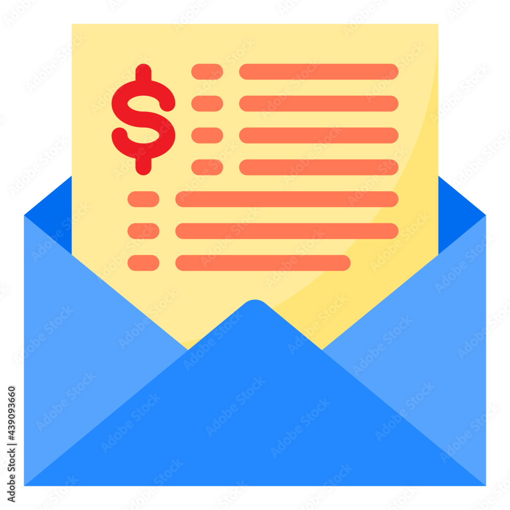 mail flat style icon