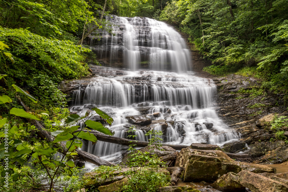 Waterfall deep in the North Carolina mountains Waterfall deep in the North Carolina mountains