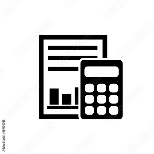 Financial Analytics icon, logo isolated on white background