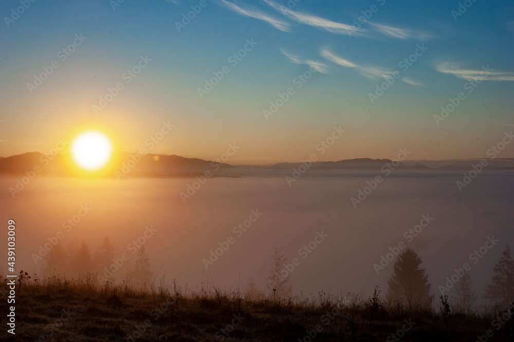 Sunrise in the Mountains