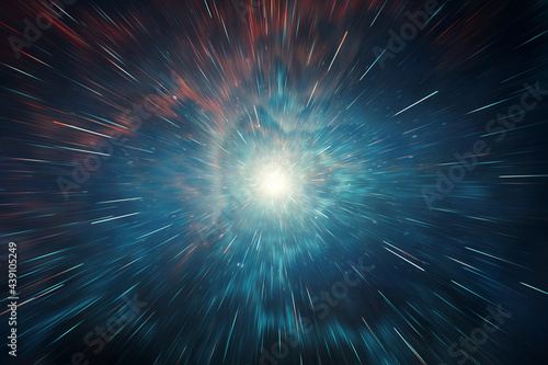 Fototapeta Naklejka Na Ścianę i Meble -  Supernova - Star explosion in a galaxy of an unknown universe