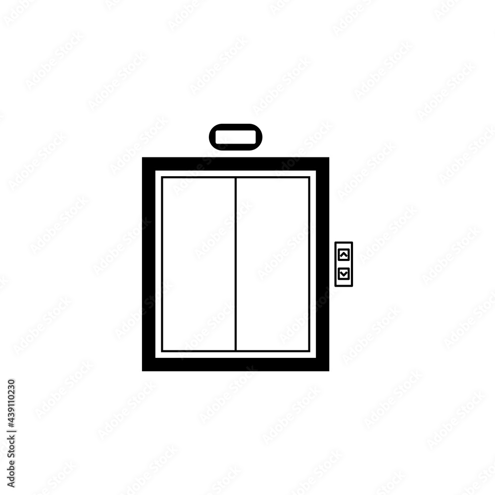 elevator icon, lift vector, level illustration elevator icon, lift vector, level illustration