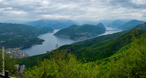 View of the Lugano s lake 