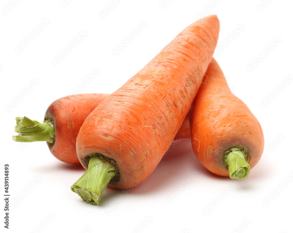 Fresh carrot on a white background Fresh carrot on a white background