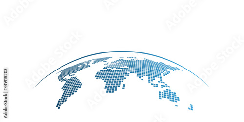 mondo, pianeta, pixel, comunicazione, informatica