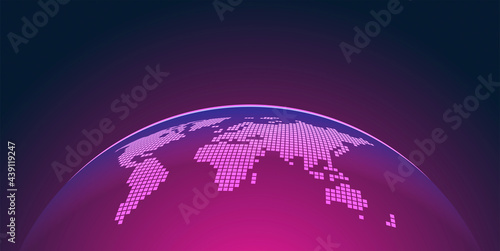 mondo, pianeta, pixel, comunicazione, informatica