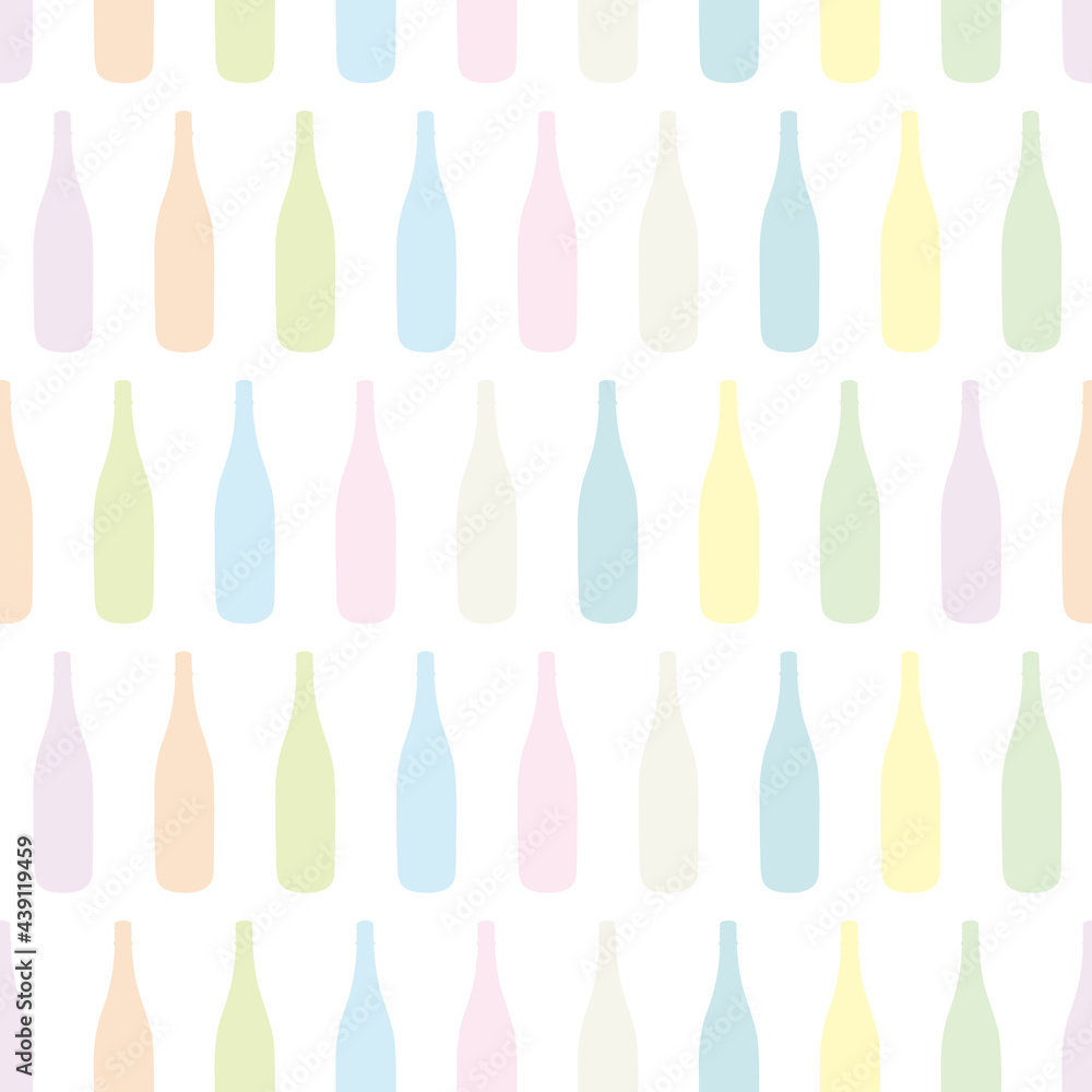 Colorful Japanese sake bottle pattern. Colorful Japanese sake bottle pattern.