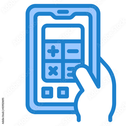 mobilephone blue style icon