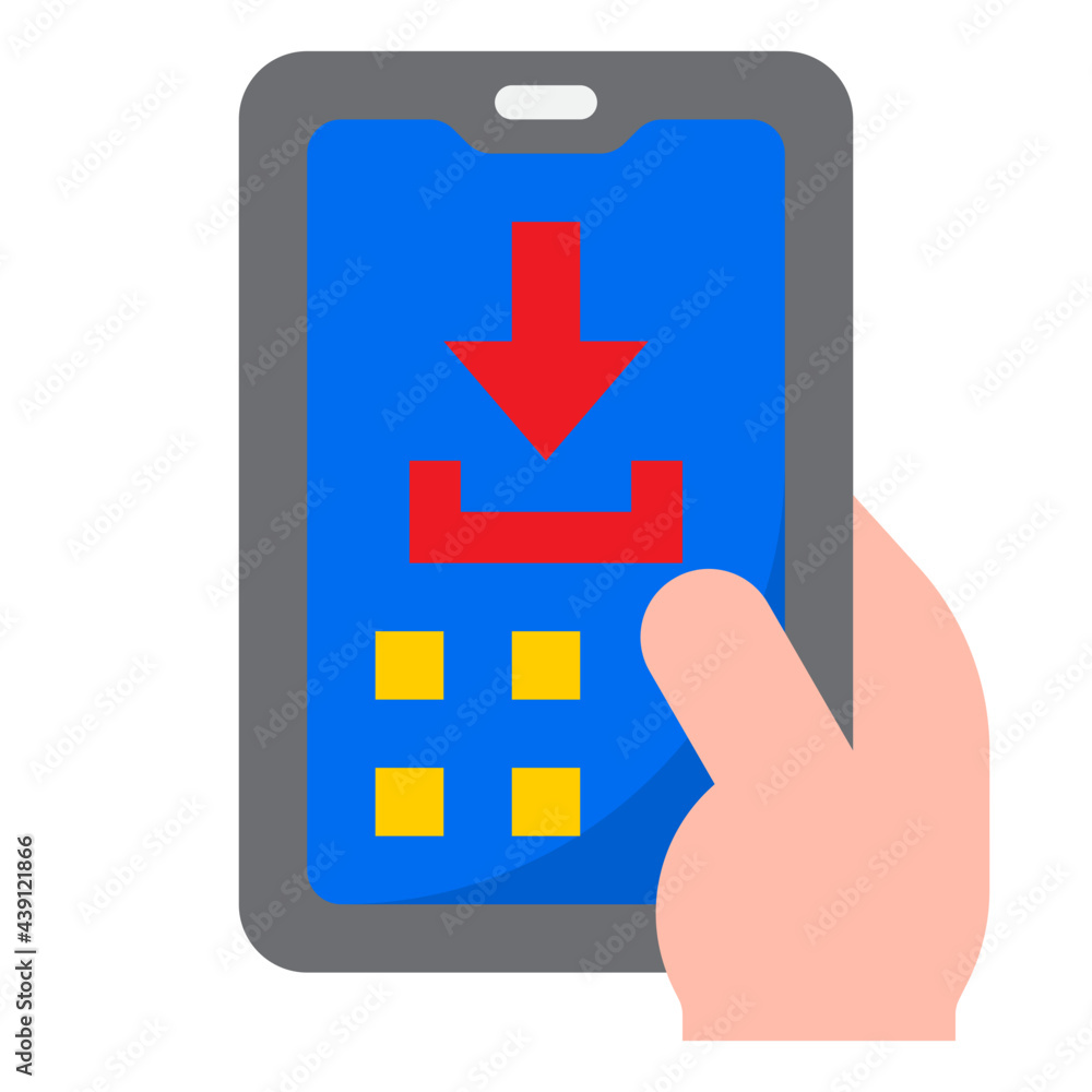 Obraz premium mobilephone flat style icon