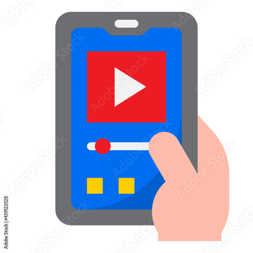 Free Download mobilephone flat style icon - GFXLoad
