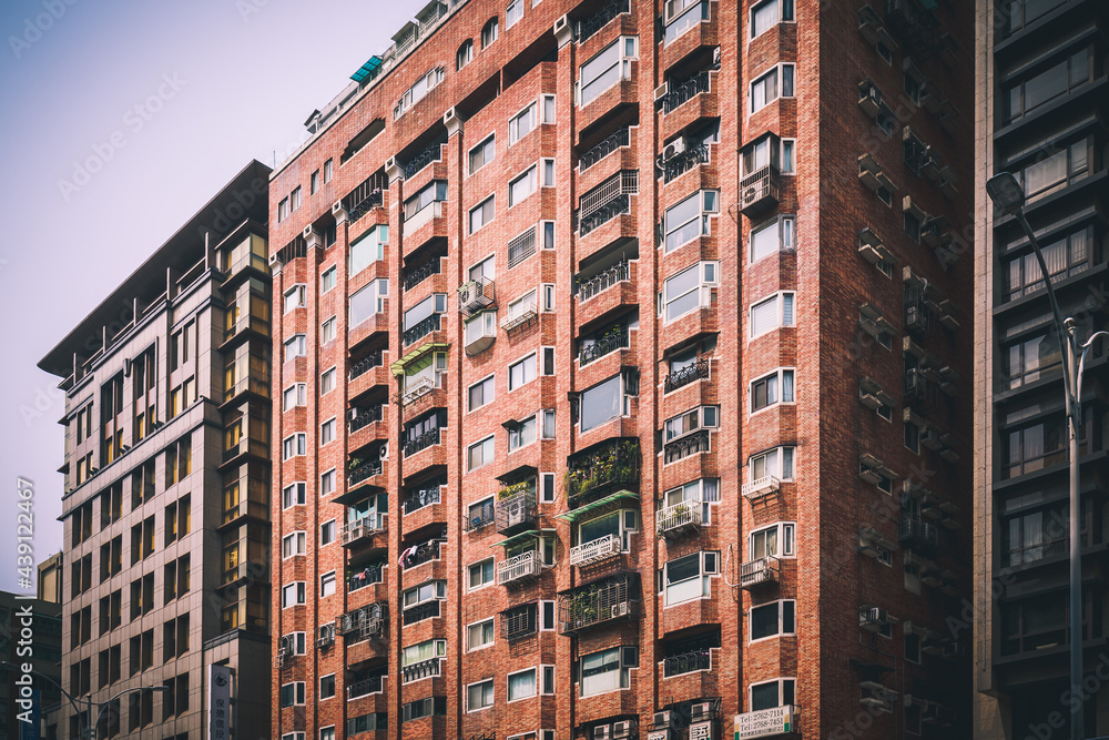 Fototapeta premium Residential building in Taipei, Taiwan