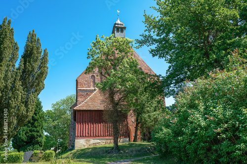 Village church in Gustow on Ruegen island