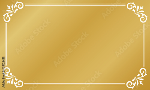 fram gold vector for work certificate, picture, website