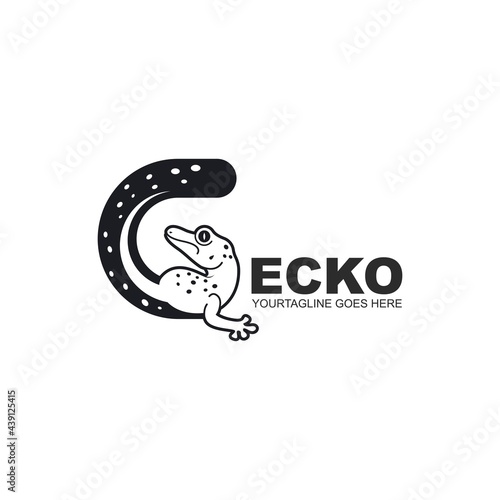 G LETTER Gecko vector icon illustration design