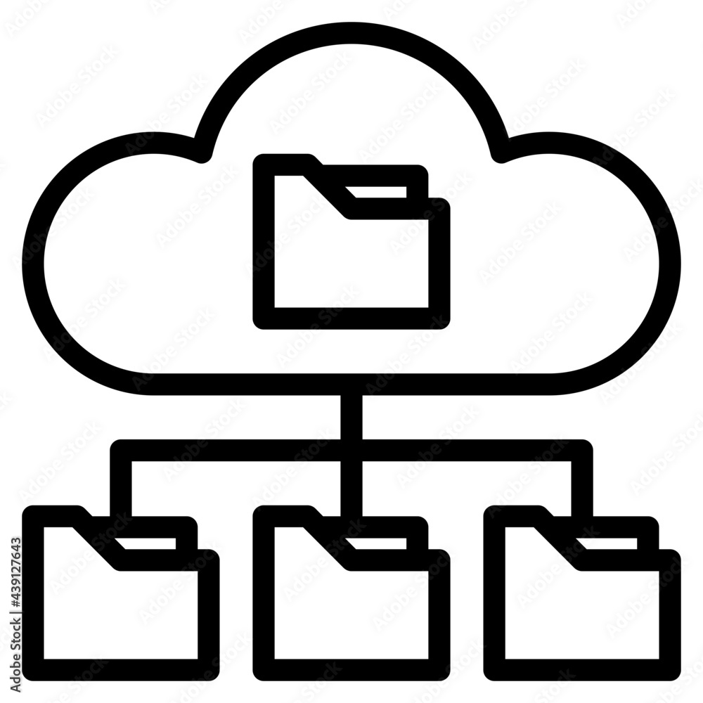 cloud outline style icon