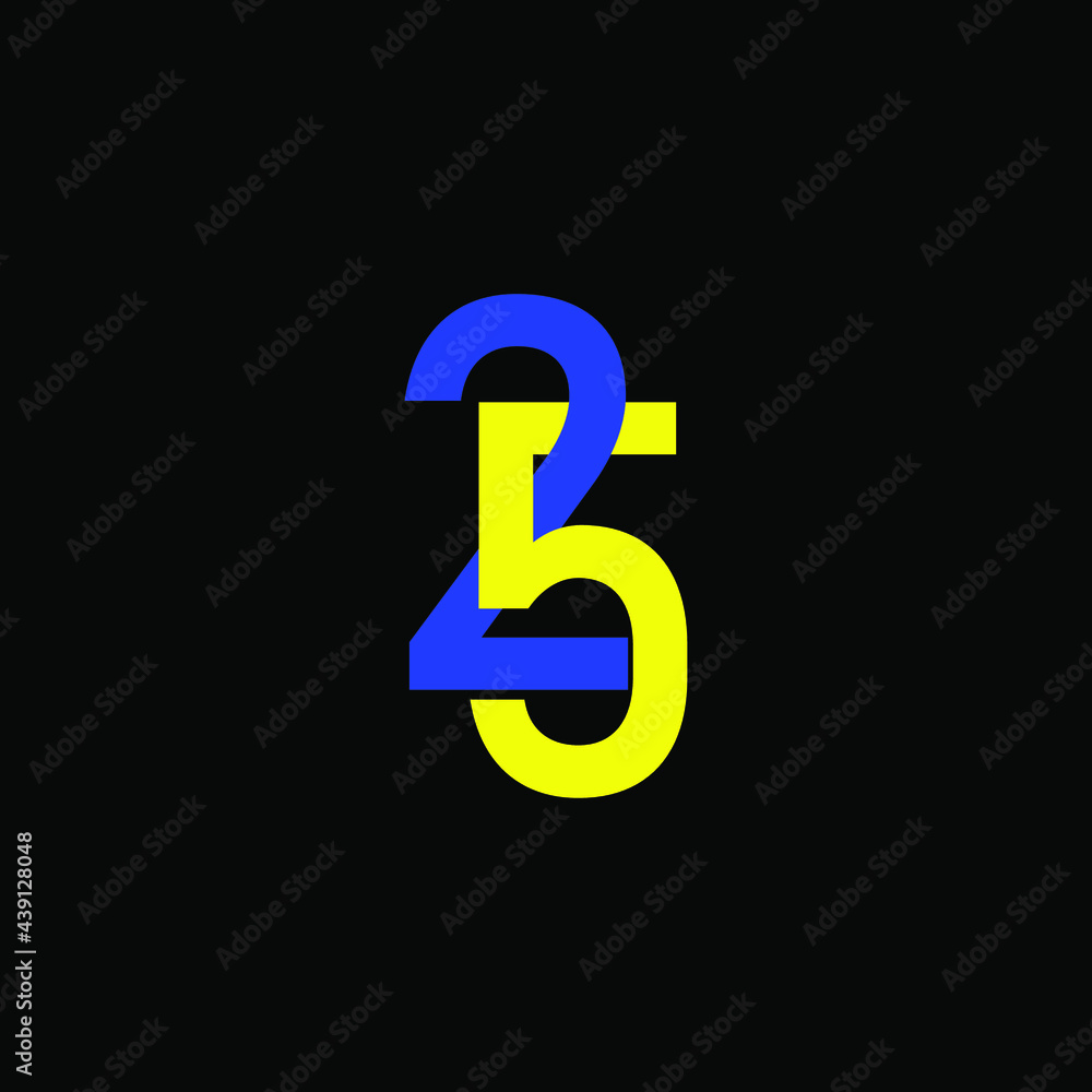 Illustration of 25 Year Anniversary Vector Template Design with black background - Vector Illustration of 25 Year Anniversary Vector Template Design with black background - Vector