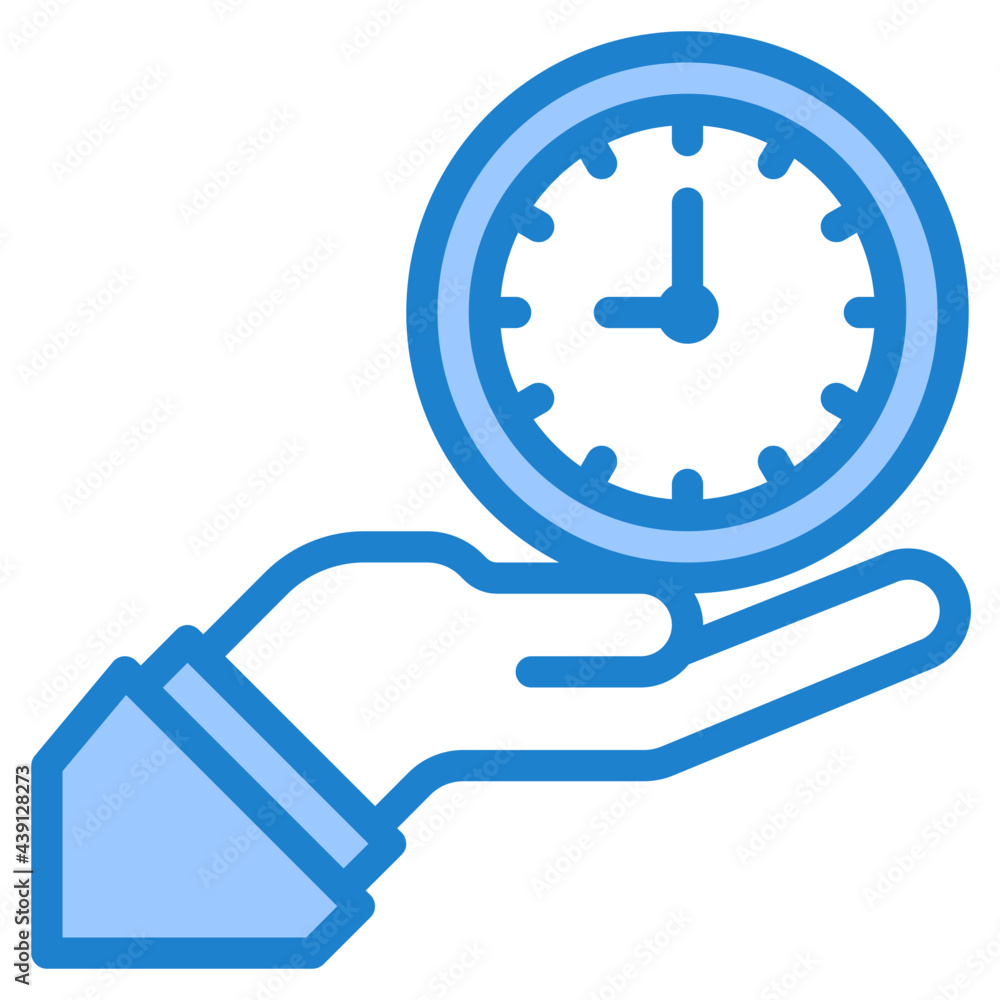time blue style icon