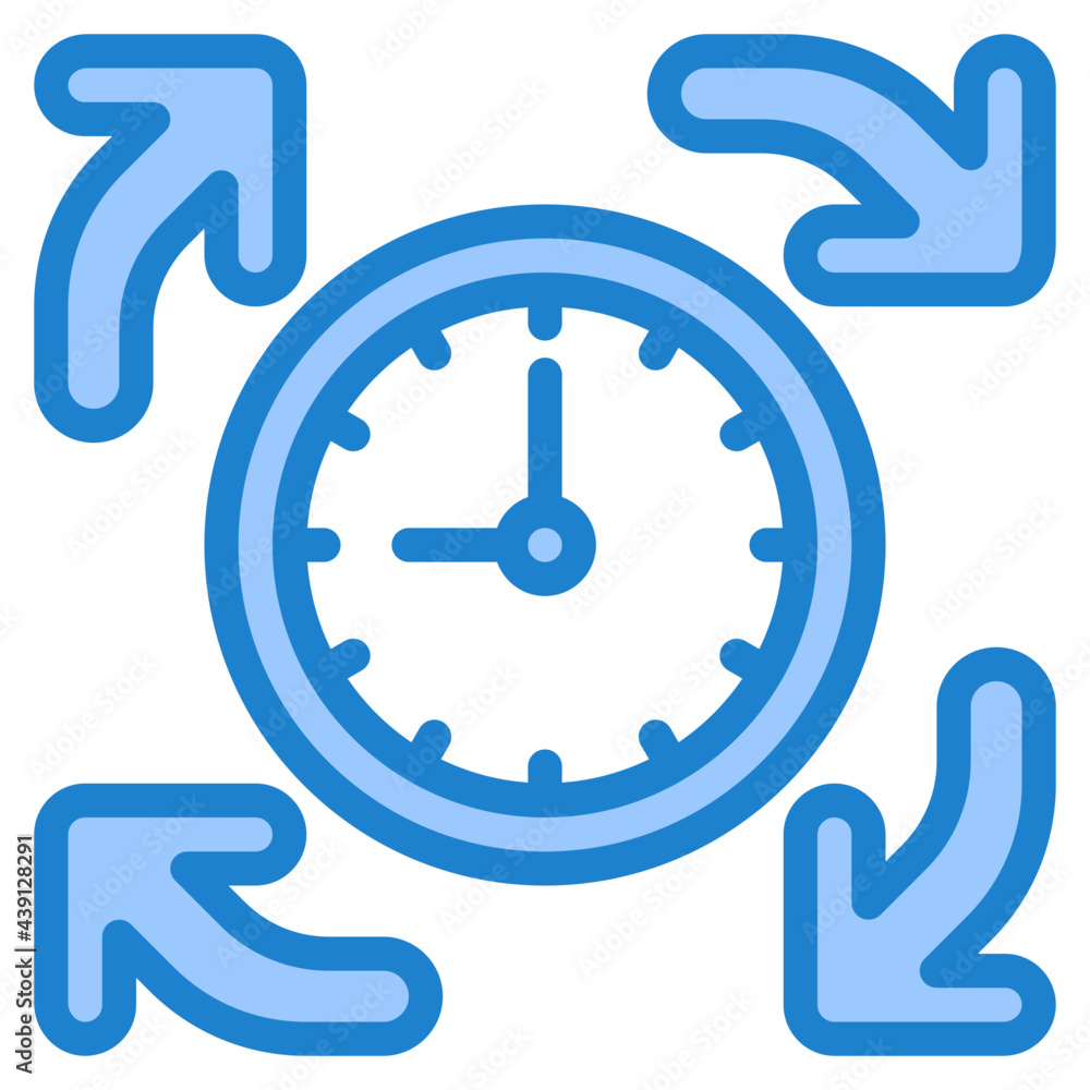 time blue style icon time blue style icon