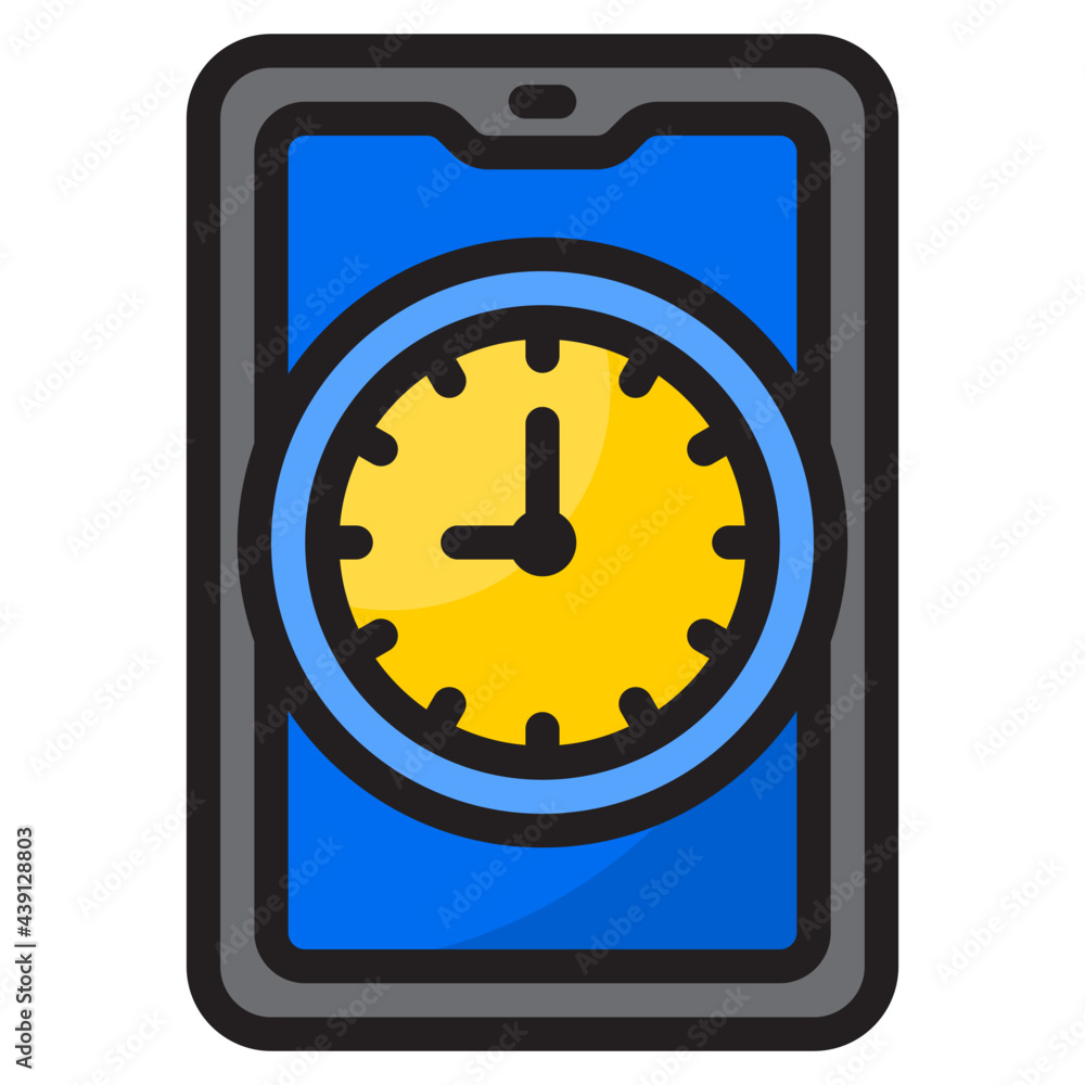 mobilephone color line style icon mobilephone color line style icon