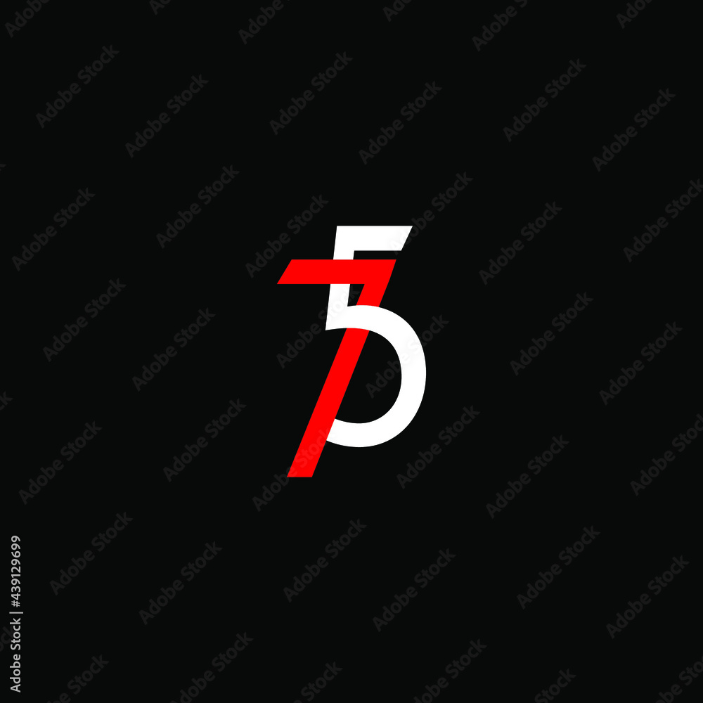 Illustration of 75 Year Anniversary Vector Template Design with black background - Vector