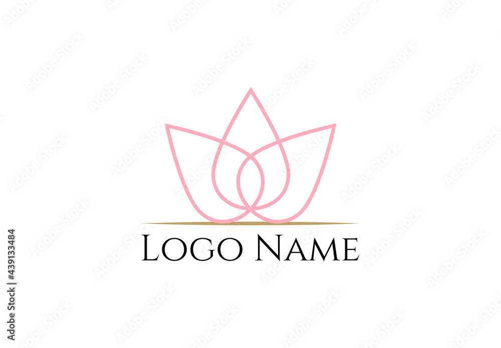 Obraz premium Abstract cosmetic logo vector