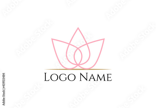 Abstract cosmetic logo vector