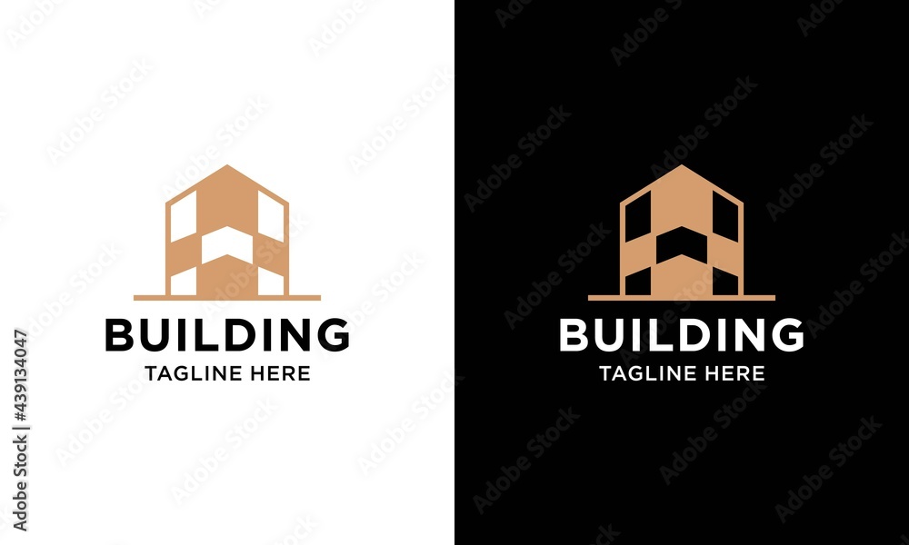 Building logo design with modern concept. city building construction ...