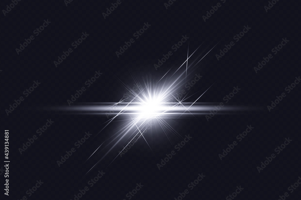 Obraz premium illustration of abstract LENS flare light rays