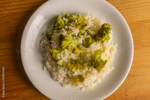 Rice with broccoli