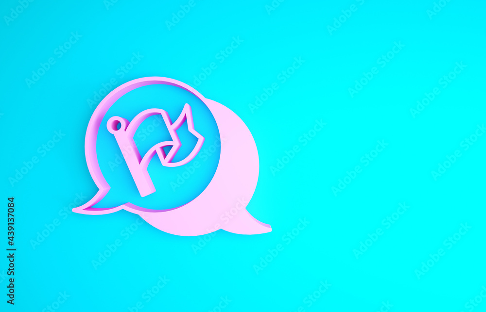 Pink Flag icon isolated on blue background. Victory, winning and conquer adversity concept. Minimalism concept. 3d illustration 3D render Pink Flag icon isolated on blue background. Victory, winning and conquer adversity concept. Minimalism concept. 3d illustration 3D render