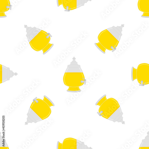Illustration on theme big colored lemonade in glass jug