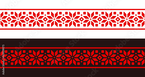 Slavic embroidery pattern