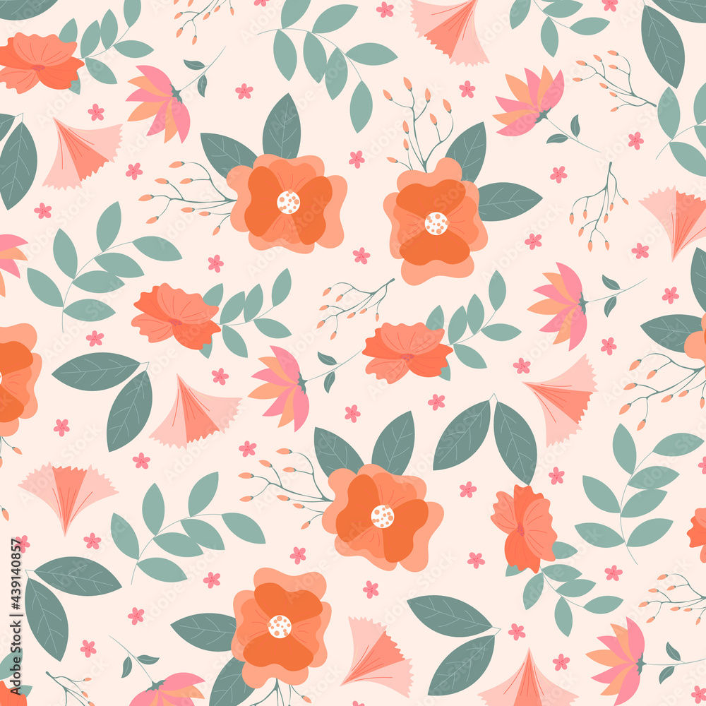 Abstract flower pattern background. Vector illustration. Abstract background. Abstract flower pattern background. Vector illustration. Abstract background.