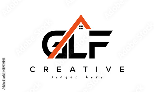 GLF letters real estate construction logo vector photo