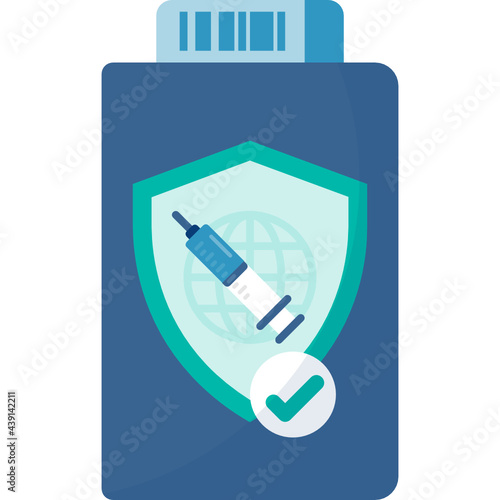 Vaccine passport icon