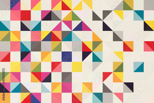 Abstract geometry triangle colorful background pattern.vector illustration.