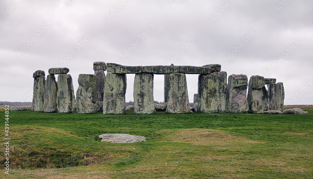 Stonehenge is a prehistoric monument on Salisbury Plain in Wiltshire, England
